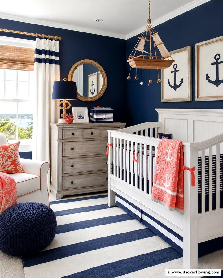 Nautical Nook - 25 Baby Girl Nursery Ideas for a Dreamy Space