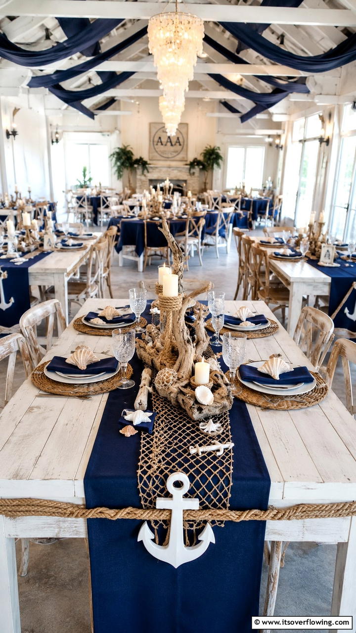 Nautical Nuptials Theme - 21 Elegant Wedding Decoration Ideas for a Memorable Event