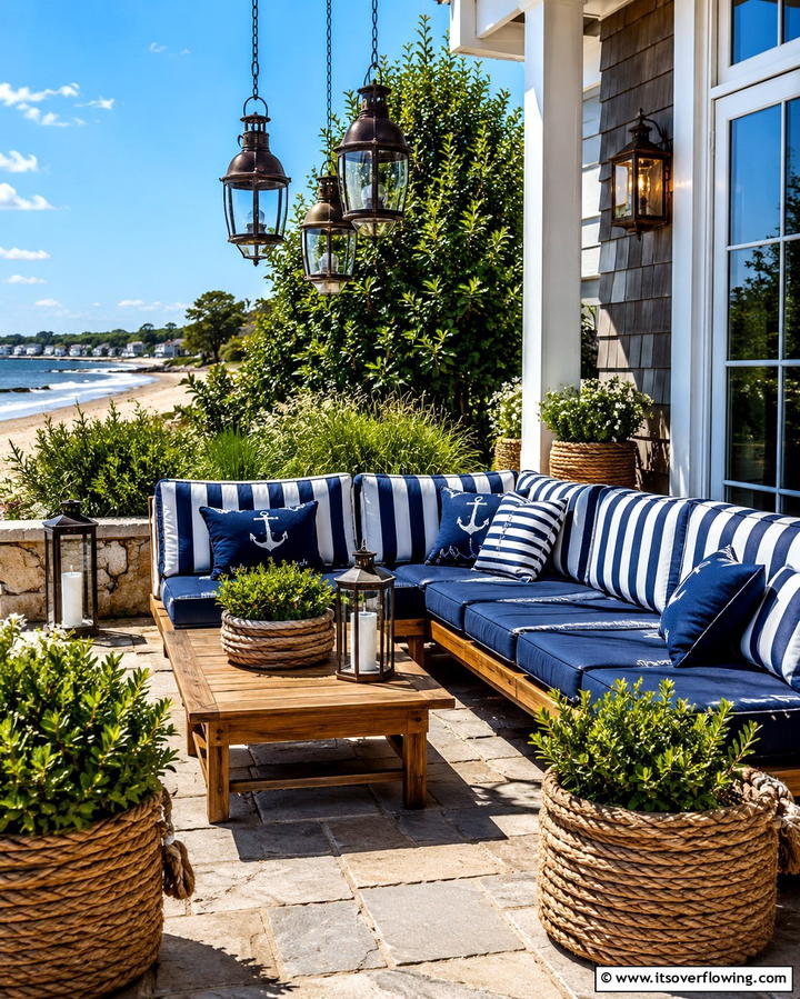 Nautical Outdoor Decor - 25 Nautical Decor Ideas for a Beachy Home