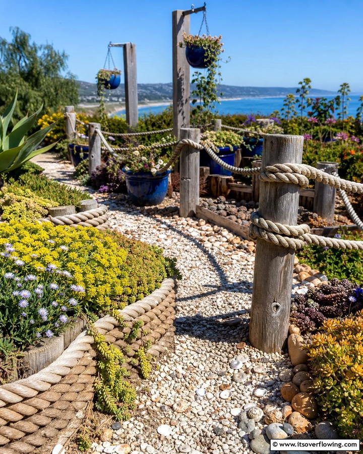 Nautical Rope Features - 20 Coastal Garden Ideas to Bring the Beach Home