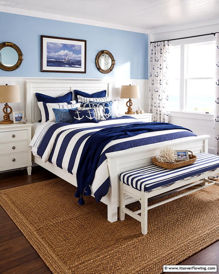 Nautical Stripes and Patterns - 30 Relaxed Coastal Decor Inspirations for Beach-Inspired Homes