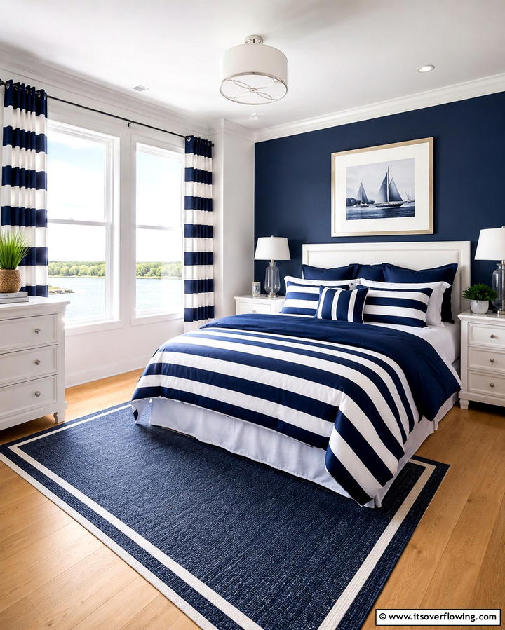 Nautical Stripes in Fabrics - 25 Nautical Decor Ideas for a Beachy Home