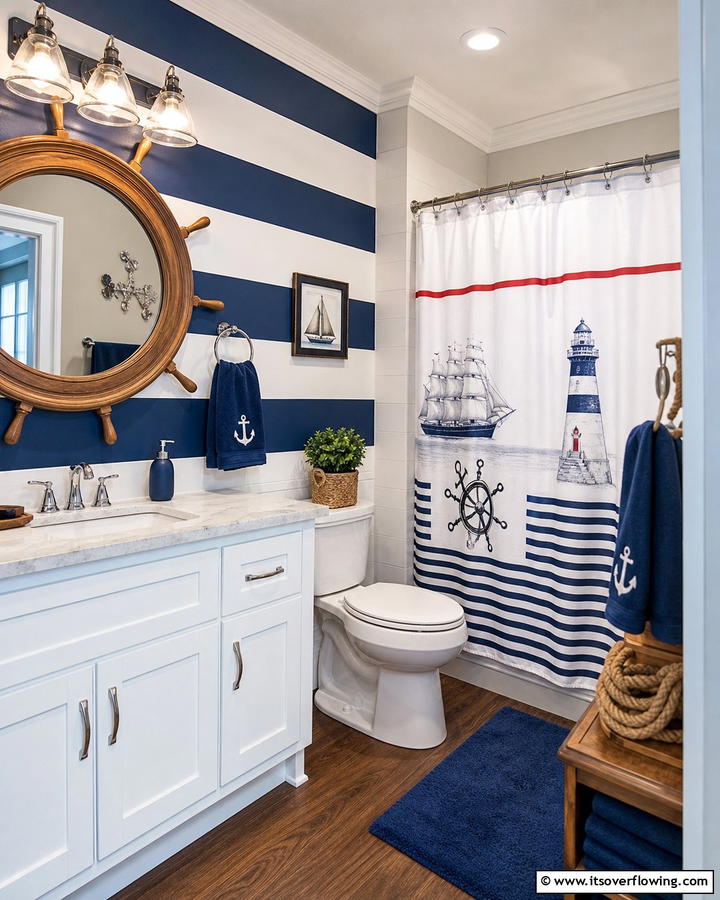 Nautical Themed BathroomExact - 25 Boy Bathroom Ideas for a Fun and Functional Space
