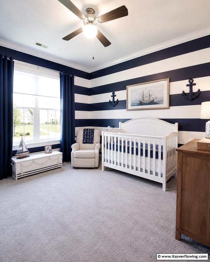 Nautical Themed Crib Bedding - 25 Nautical Nursery Ideas for a Coastal Vibe
