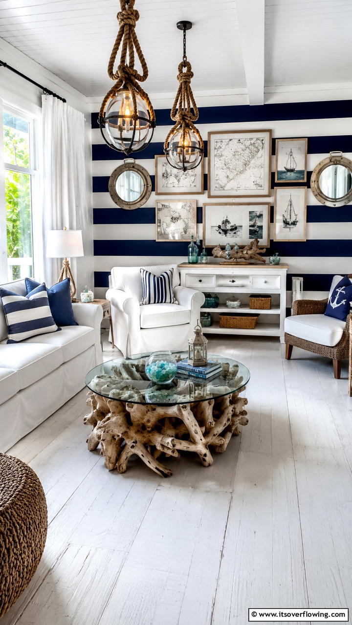 Nautical Themed Guest House - 30 Guest House Ideas- Inviting Retreats & Functional Spaces