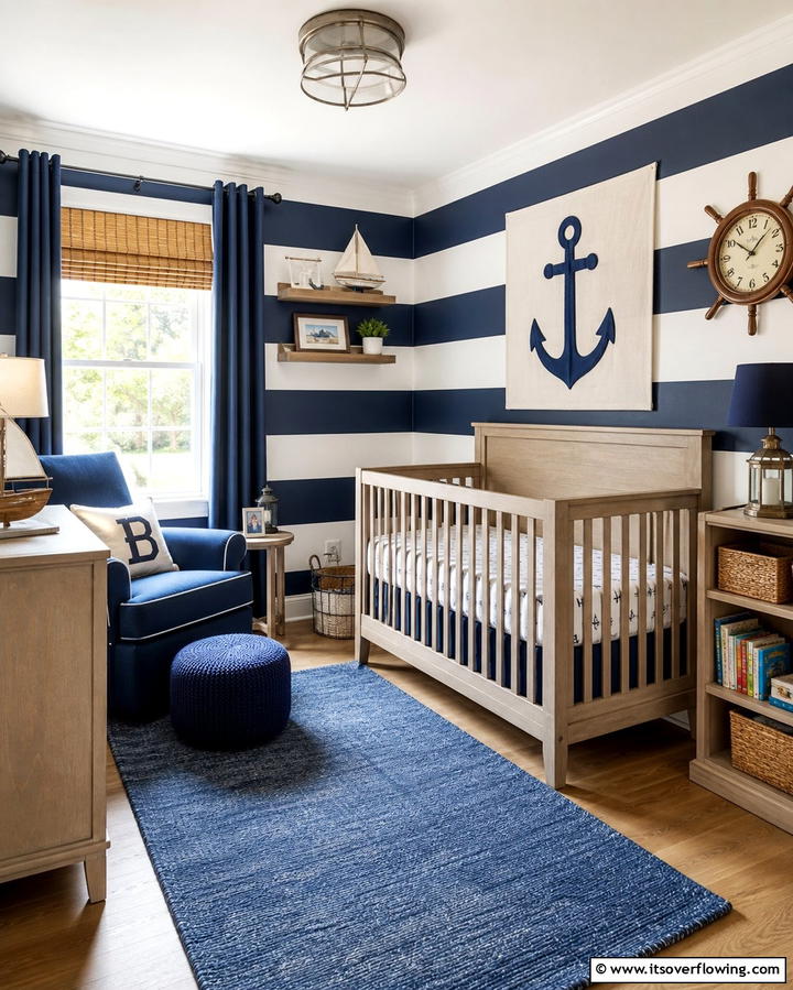 Nautical Themed Nursery - 25 Whimsical Nursery Ideas for a Magical Space
