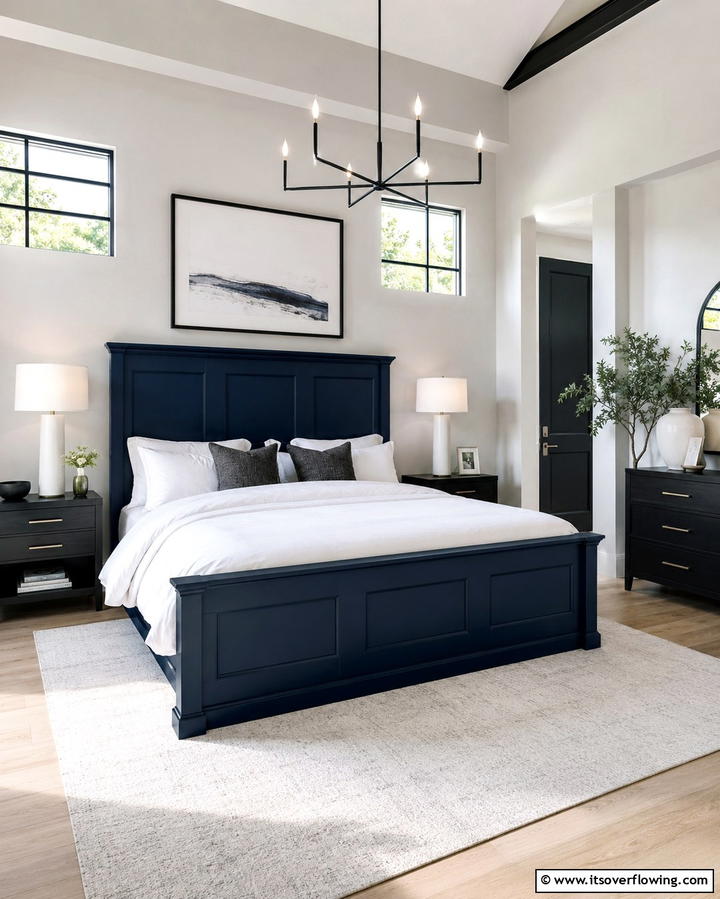 Navy Blue Bed Frame - 25 Navy Blue Bedroom Ideas for a Serene Retreat