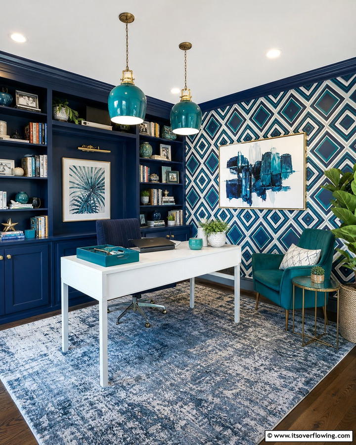 Navy Blue and Teal Balance - 21 Designer Colors That Perfectly Pair With Navy Blue