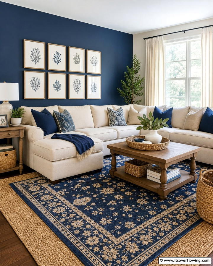 Navy Blue and Timeless Beige - 21 Designer Colors That Perfectly Pair With Navy Blue