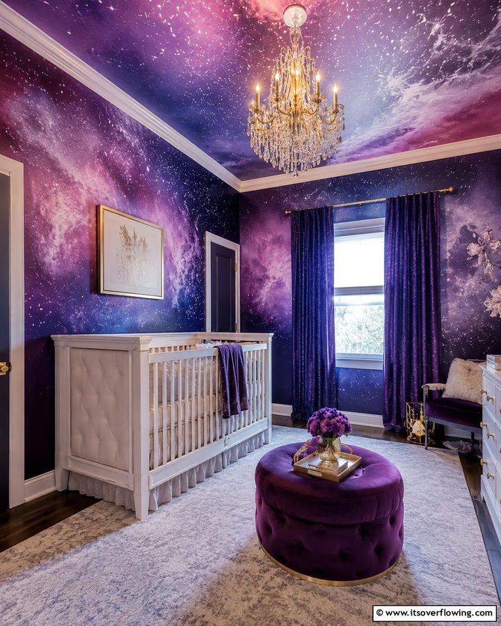 Nebula Inspired Paint Colors - 25 Space-themed Nursery Ideas for a Galactic Dream