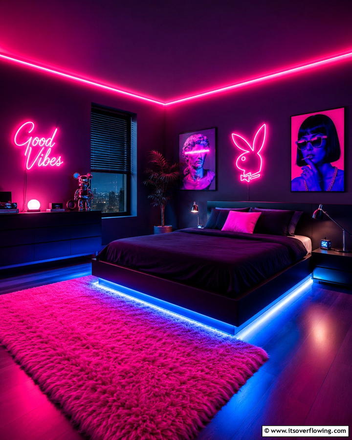 Neon Aesthetic - 25 Aesthetic Room Ideas for a Stylish Space