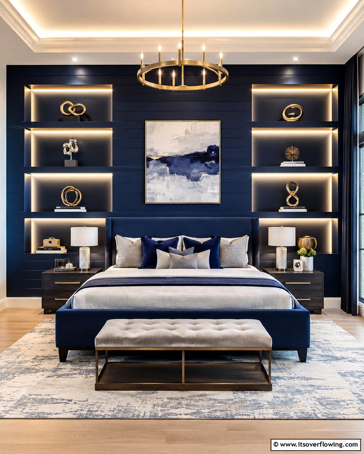 Neon Shelf Niches - 25 Neon Bedroom Ideas for a Bold and Vibrant Look