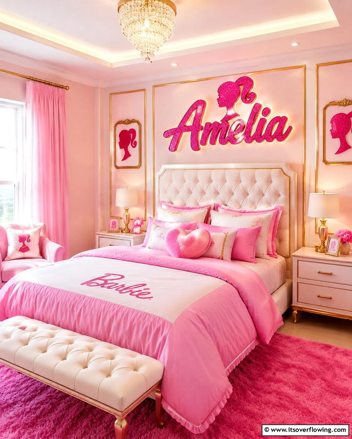 Neon Signs - 25 Fun Barbie Room Ideas for Kids and Collectors