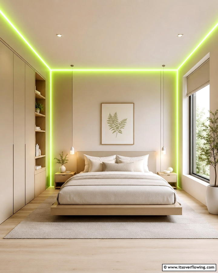 Neon Wall Borders - 25 Neon Bedroom Ideas for a Bold and Vibrant Look