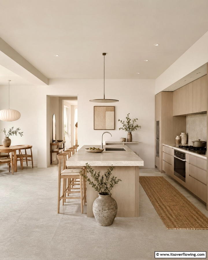 Neutral Color Palette - 25 Japanese Style Kitchen Ideas for a Zen Atmosphere
