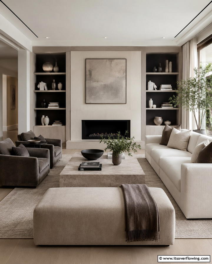 Neutral Color Palette - 25 Loft-style Living Room Ideas for Modern Homes