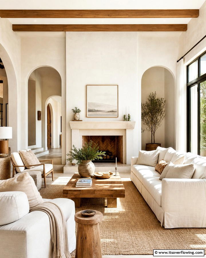 Neutral Color Palette - 25 Spanish Style Living Room Ideas for Timeless Elegance