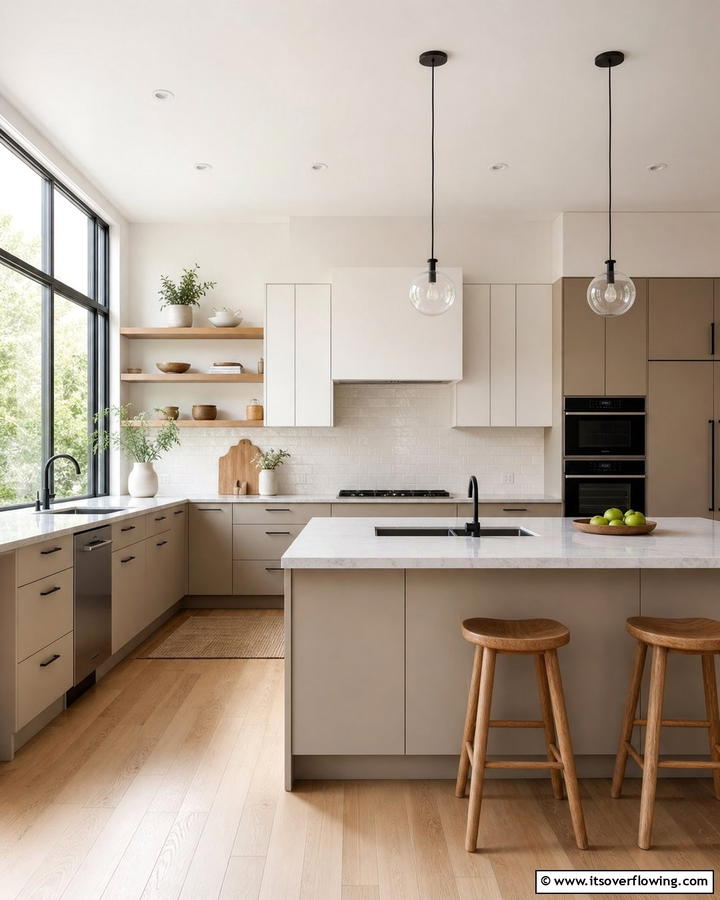 Neutral Color Palette - 21 Minimalist Kitchen Ideas for Clean & Functional Spaces