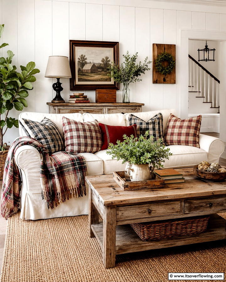 Neutral Color Palette for Subtle Sophistication - 25 Farmhouse Living Room Ideas for a Rustic Charm