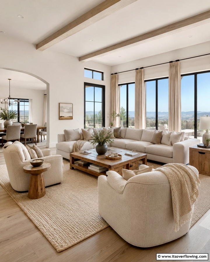 Neutral Color PaletteExact - 30 Serene Zen Living Room Ideas for Mindfulness