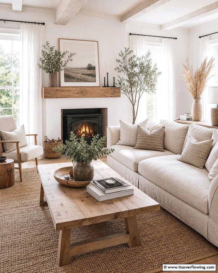 Neutral Color Palettes - 25 Cottage Decorating Ideas- Charming & Timeless Designs