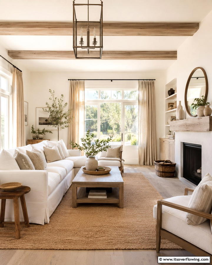Neutral Color Palettes - 25 Farmhouse Living Room Ideas for a Rustic Charm