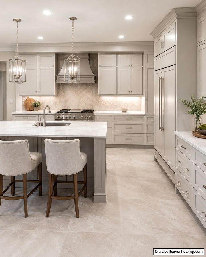Neutral Color Palettes - 25 Transitional Kitchen Ideas for Modern Homes