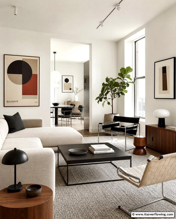 Neutral Color Palettes - 25 Bauhaus Interior Design Ideas for a Minimalist Look