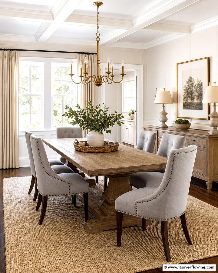 Neutral Color Palettes - 25 Colonial Dining Room Ideas for Timeless Style