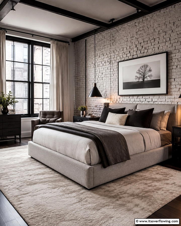 Neutral Color Palettes for Timeless Appeal - 25 Industrial Bedroom Ideas- Urban & Stylish Designs