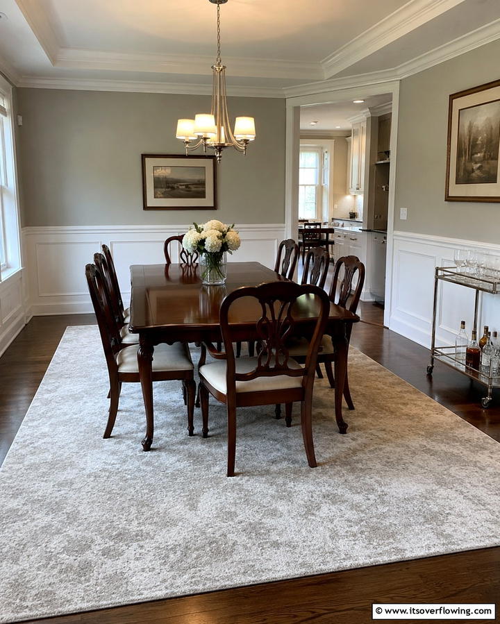 Neutral Gray Rugs - 30 Gray Dining Room Design Ideas for Modern Entertaining