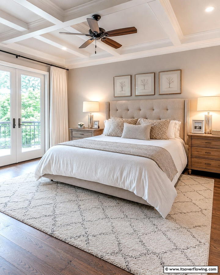 Neutral Rugs with Subtle Patterns - 25 Transitional Interior Design Ideas for Your Home