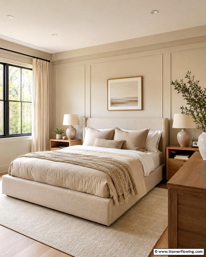 Neutral Toned Walls - 25 Beige Bedroom Ideas for a Calming Retreat