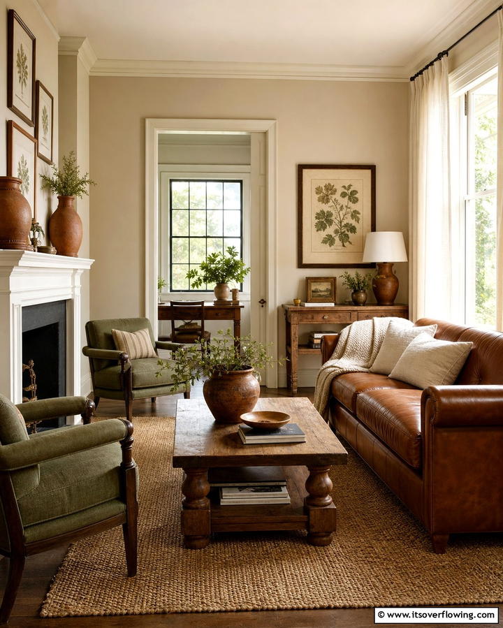 Neutral and Earthy Color Palettes - 25 Vintage 1930s Living Room Design Ideas for Nostalgia