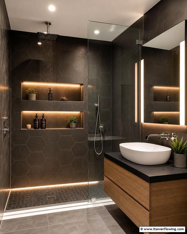 Niche Lighting - 20 Shower Lighting Ideas for a Bright and Inviting Bathroom