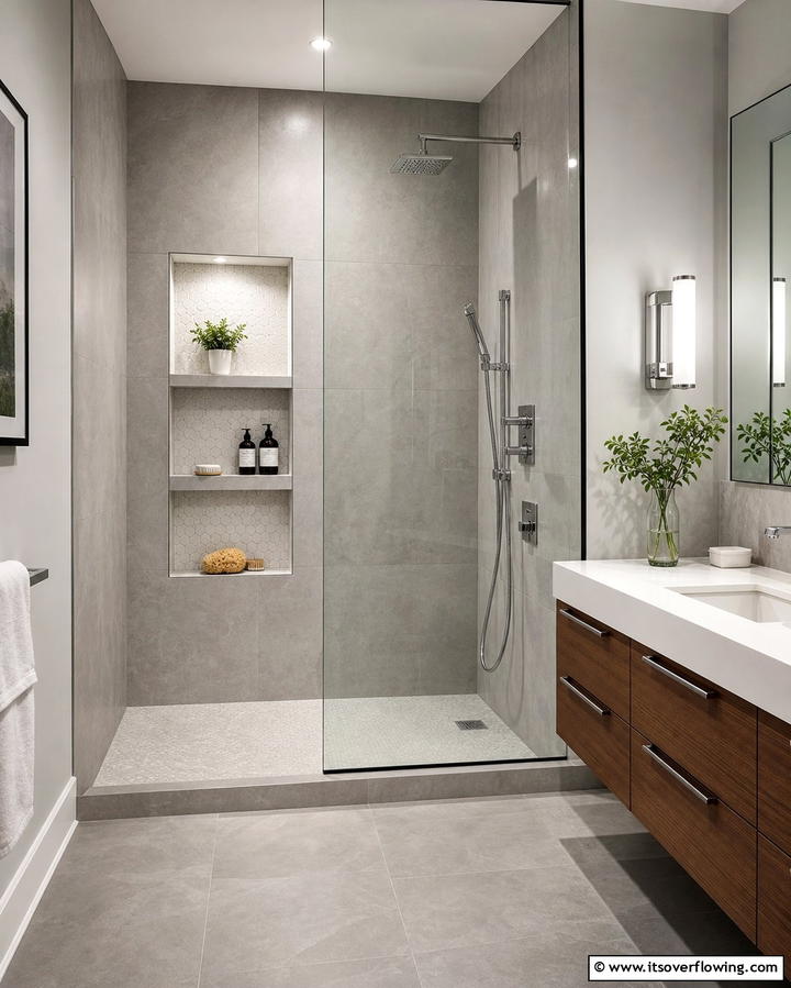 Niches for Decor and Storage - 25 Mexican Bathroom Ideas for a Vibrant and Cultural Space