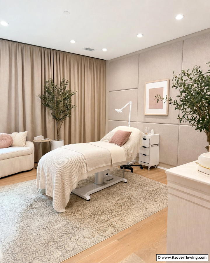 Noise Canceling Elements - 20 Lash Room Ideas for a Stunning Beauty Space