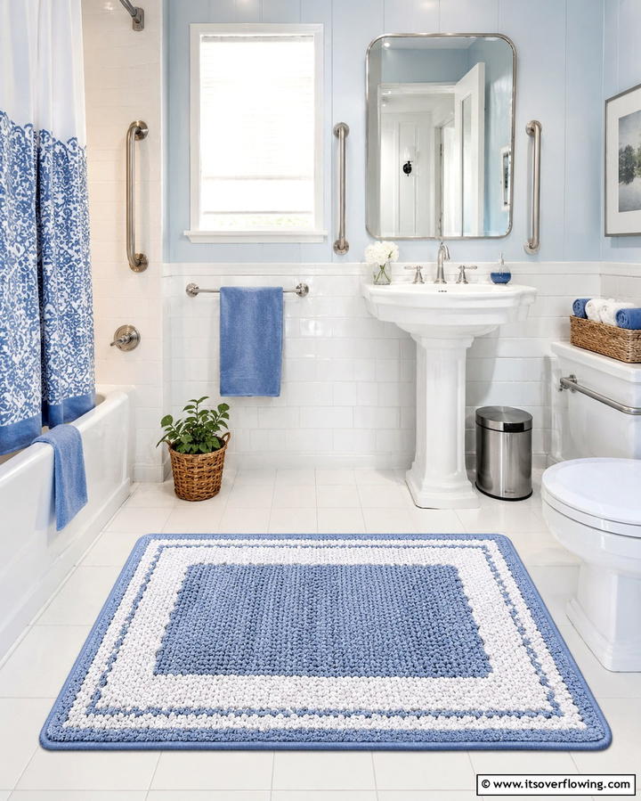 Non Slip Safety Rug - 30 Bathroom Rug Ideas for Softness and Style Underfoot