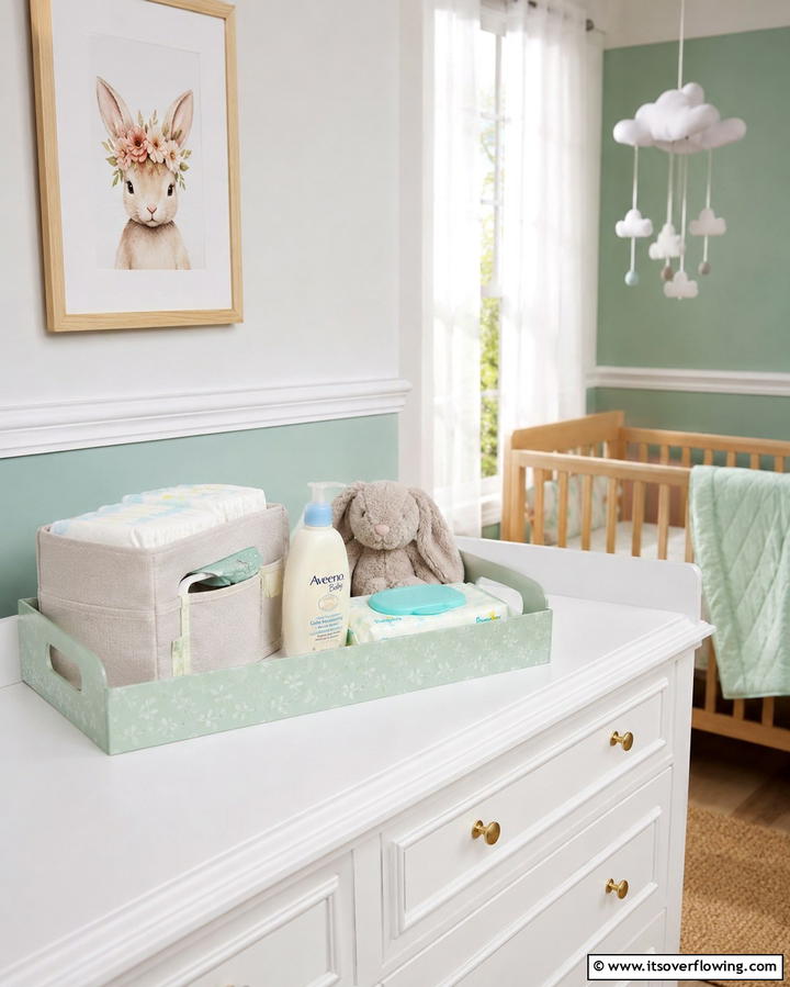 Nursery Tray for Baby Essentials - 20 Tray Decor Ideas to Elevate Your Home Style