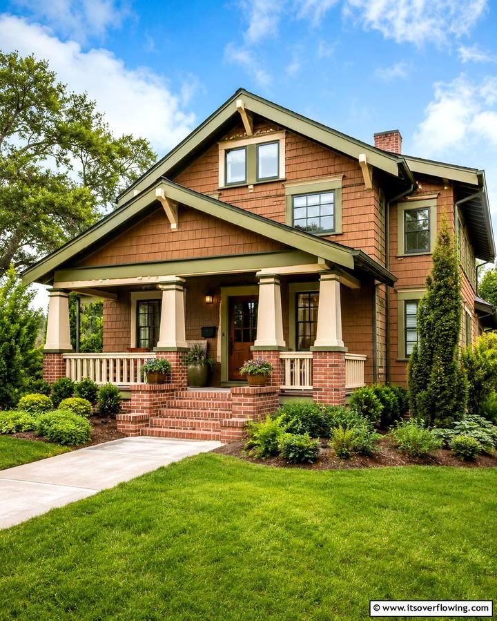 Nutmeg Infused Style - 30 Brown Exterior House Color Ideas for Warm Curb Appeal