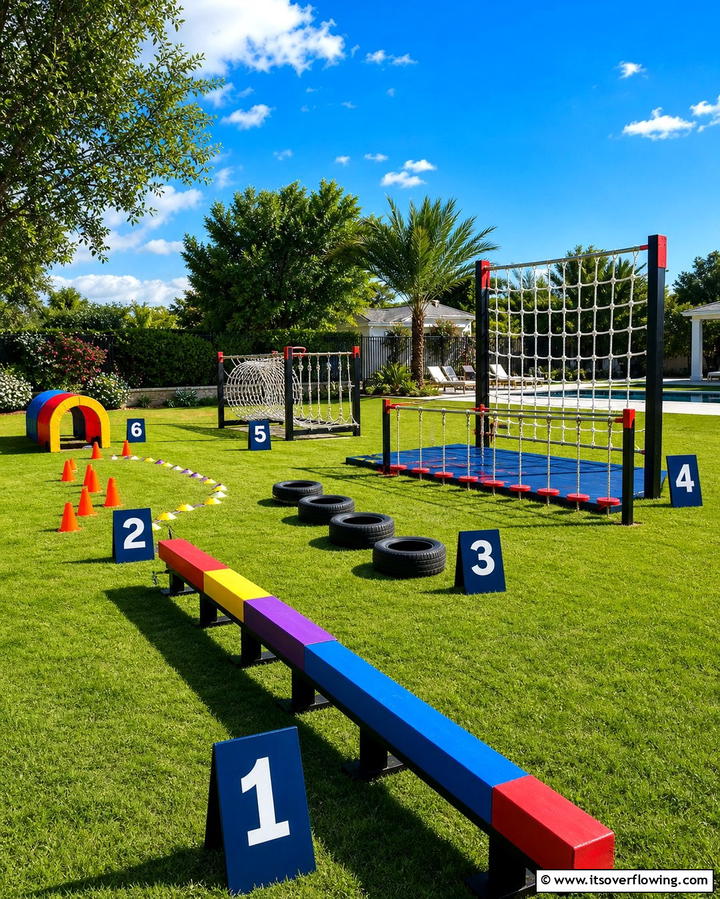 Obstacle Course Excitement - 25 Backyard Playground Ideas for Kids