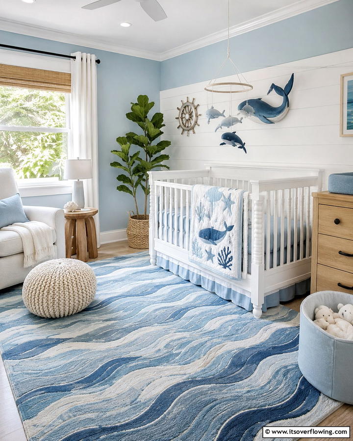Ocean Adventure - 30 Nature Themed Nursery Ideas for a Serene Kids Room