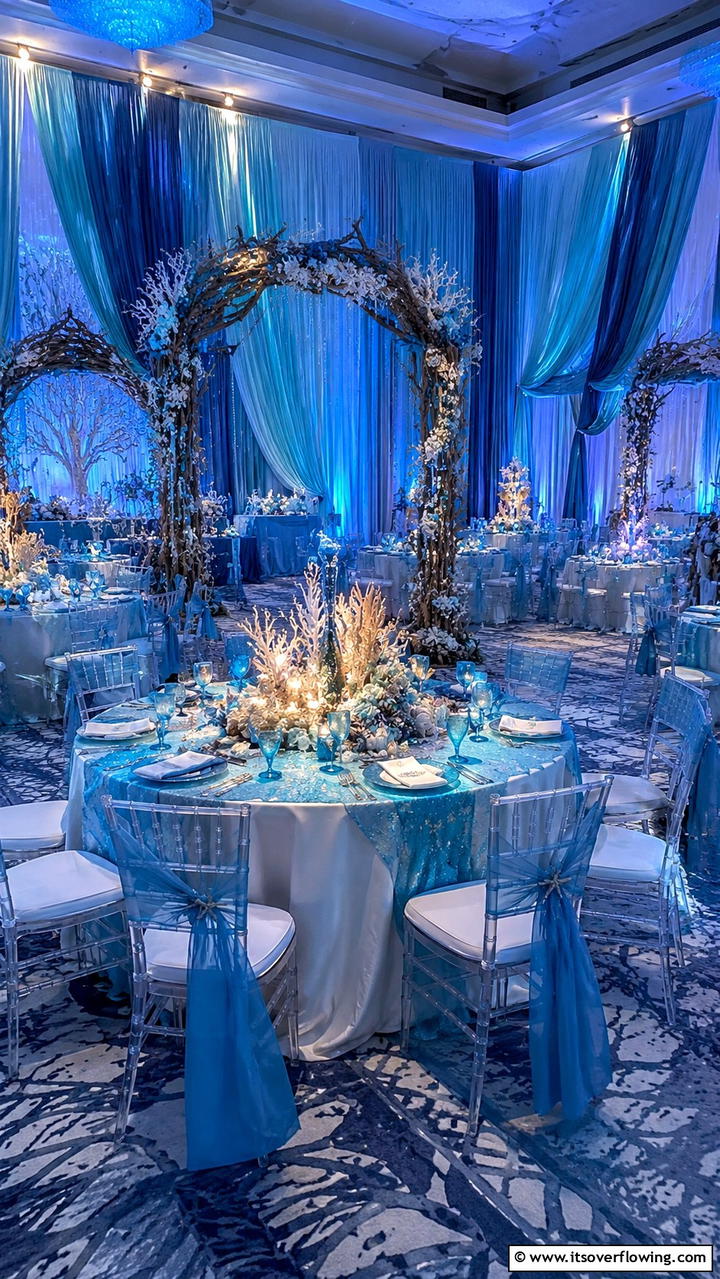 Oceanic Elegance - 30 Blue Wedding Theme Ideas for Serene Celebrations