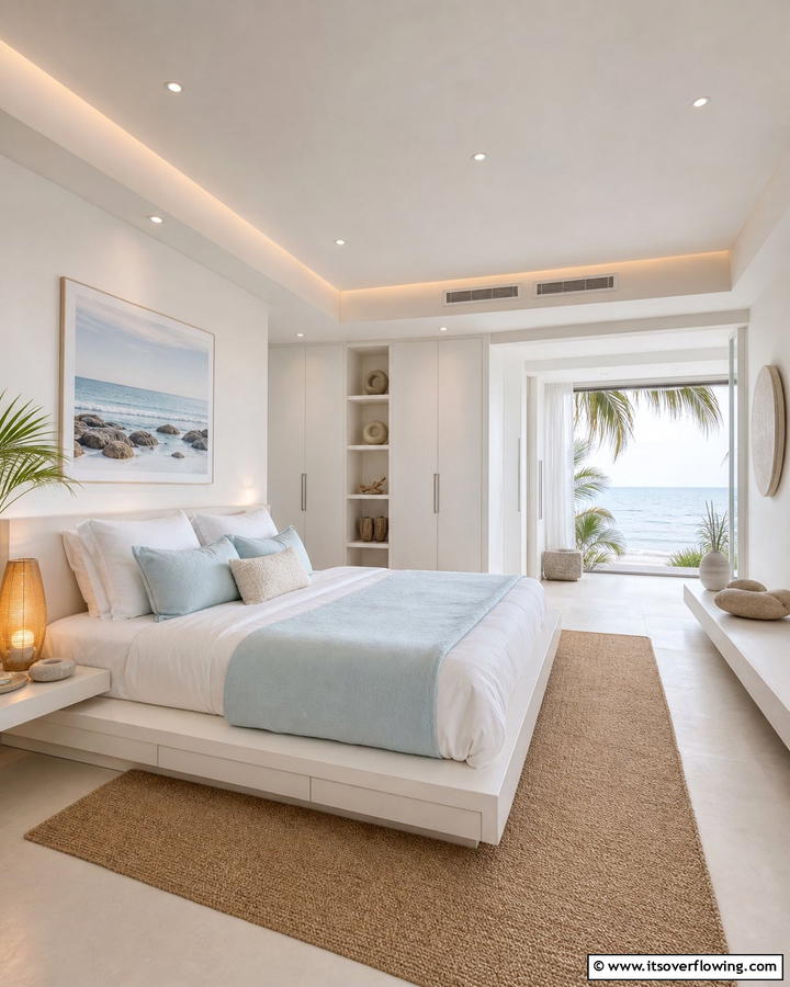Oceanic Zen Retreat - 21 Beach Themed Bedroom Ideas for a Coastal Escape at Home