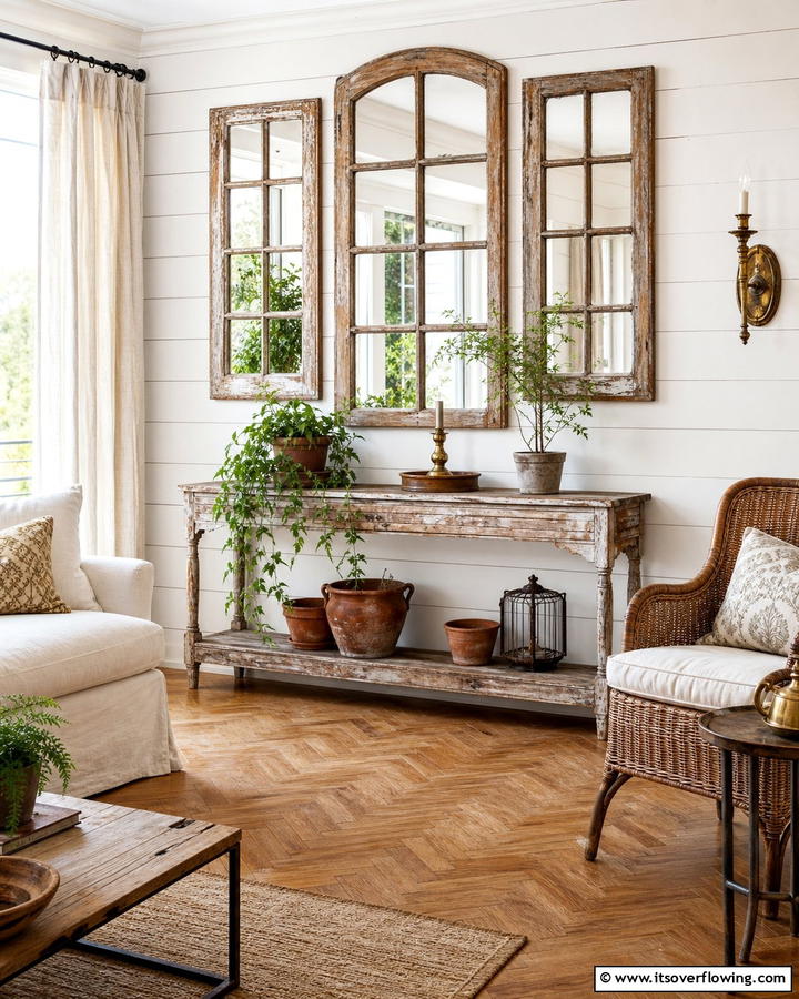 Old World Window Frame Designs - 21 Rustic Decor Ideas for Cozy Farmhouse-Chic Interior Accents