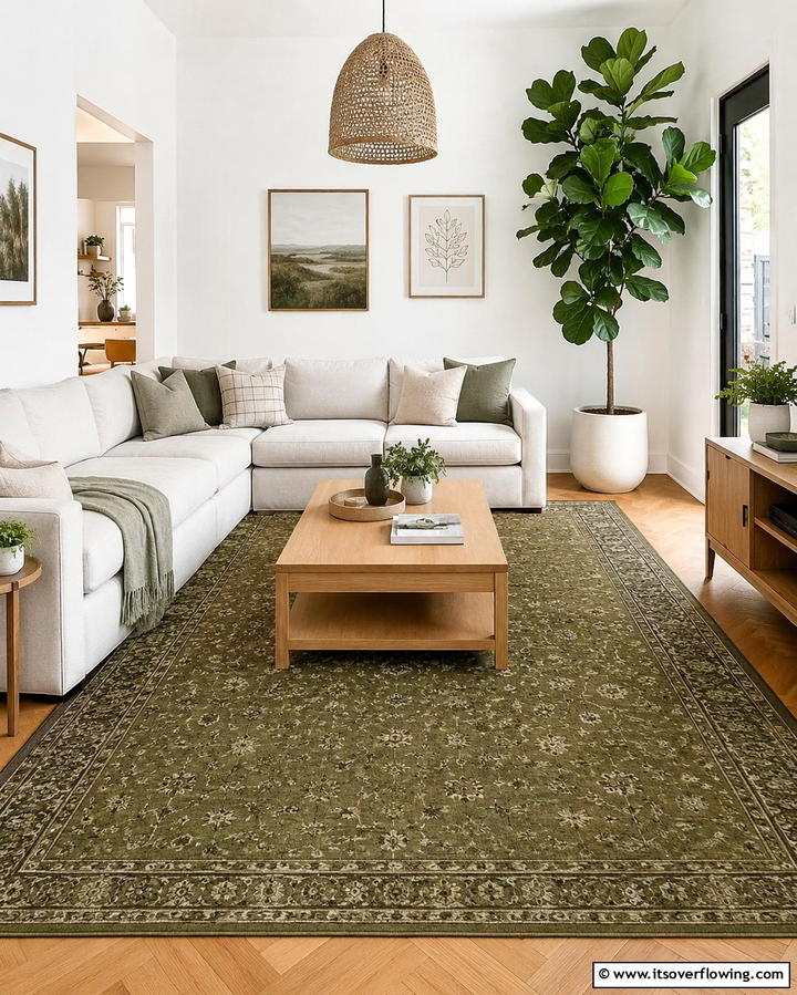 Olive Green Area Rugs - 25 Dark Olive Green House Designs for a Modern Look