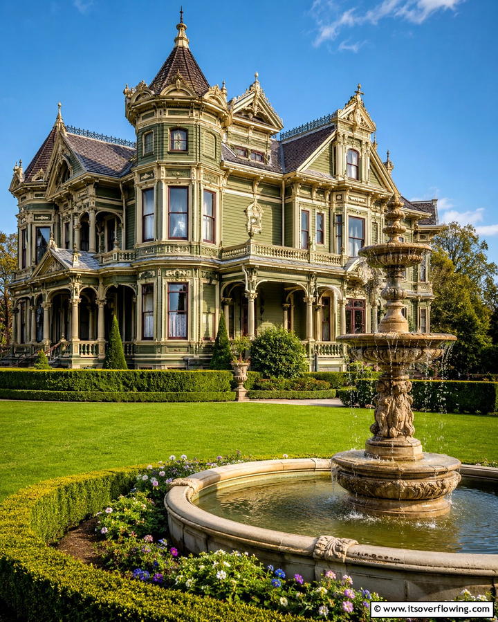 Olive Green Sophistication - 25 Green Victorian House Colors for Historic Charm