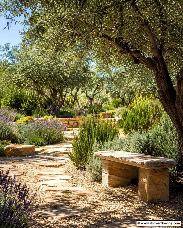Olive Grove Retreat - 30 Mediterranean Garden Ideas to Create a Coastal Oasis