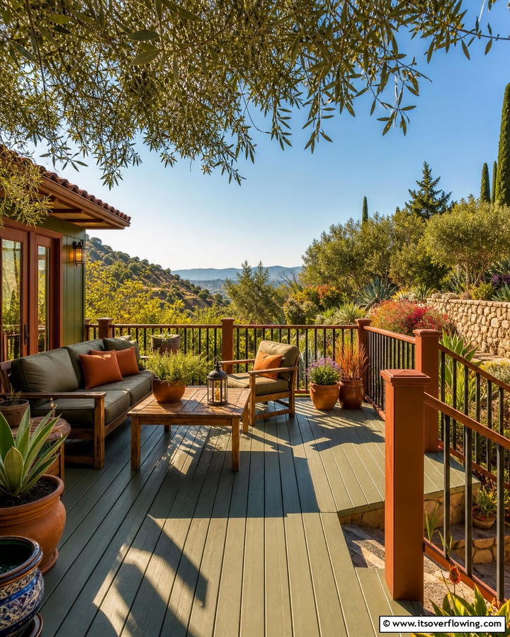 Olive and Burnt Sienna - 30 Two-Tone Deck Color Schemes for Dynamic Outdoor Spaces