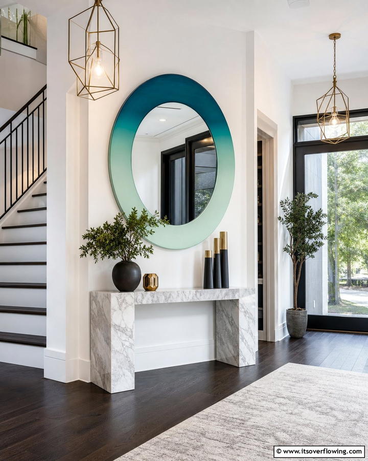 Ombre Color Gradients - 20 Mirror Painting Ideas to Add Art to Your Walls